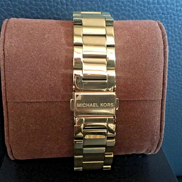 Michael Kors Gold and Teal Watch main image 4